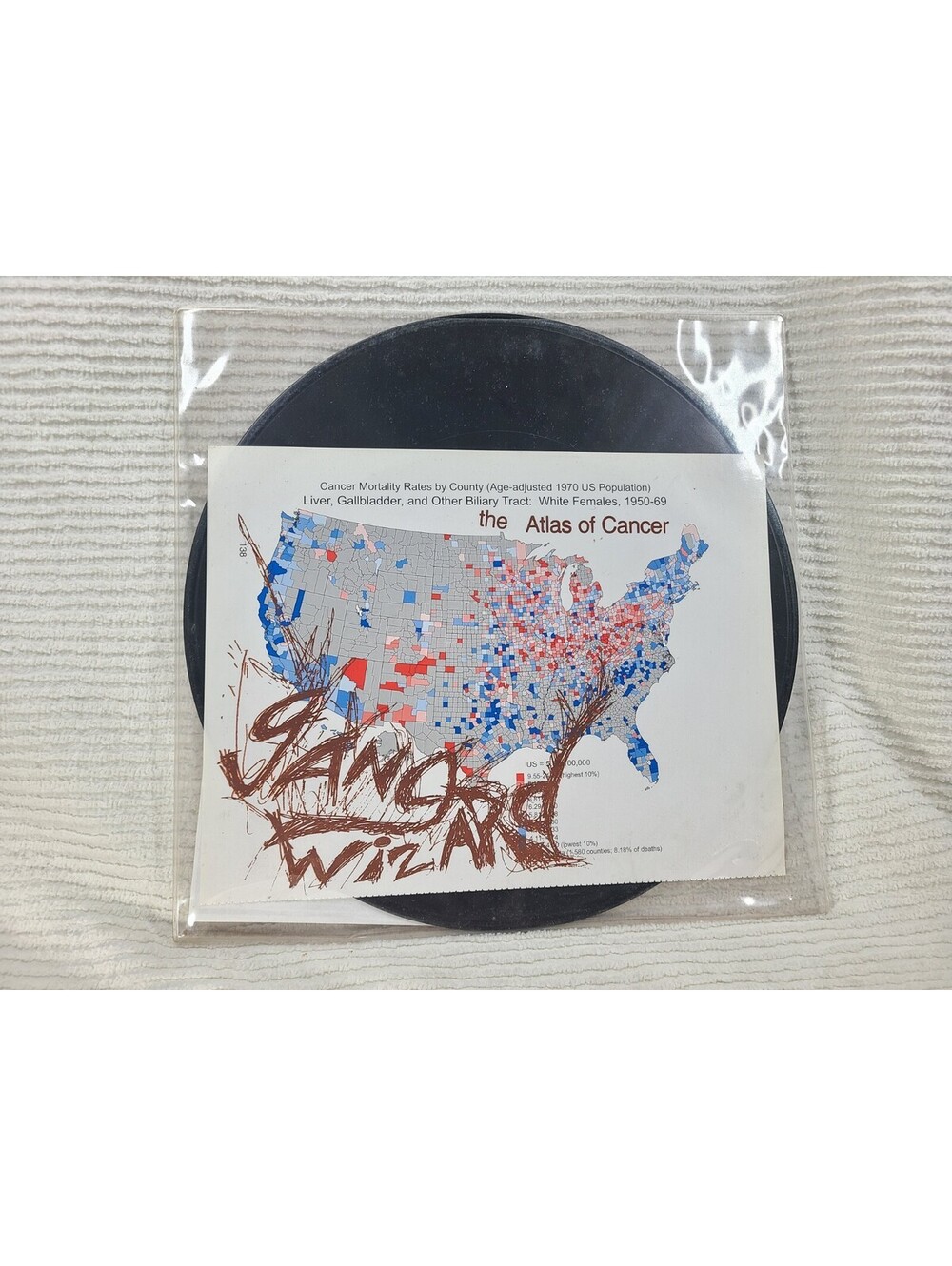 Gang Wizard The Atlas Of Cancer Lp Ooak Print Art Noise Deathbomb Arc Y2K Ooak